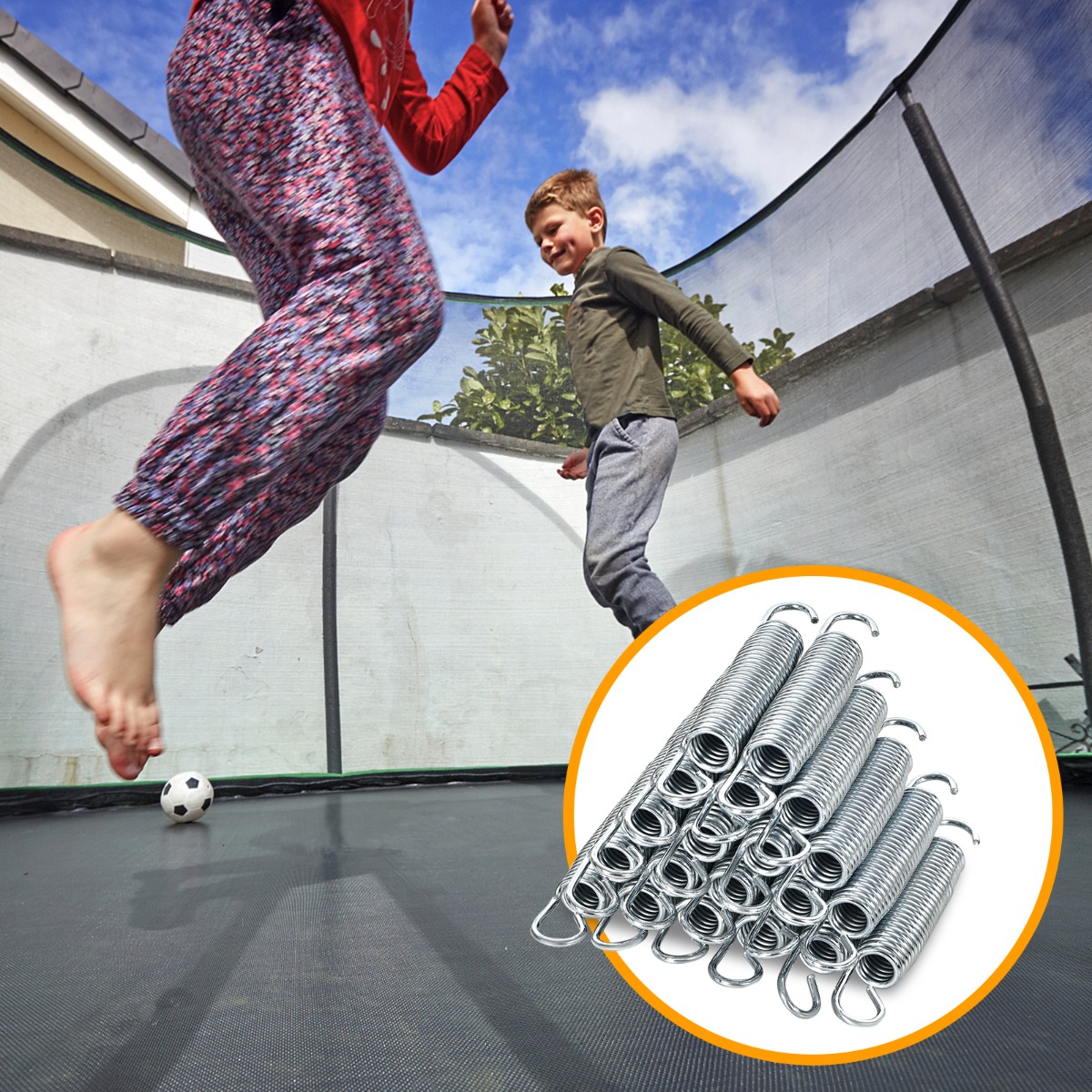 Wymiary sprężyny do trampoliny 14cm