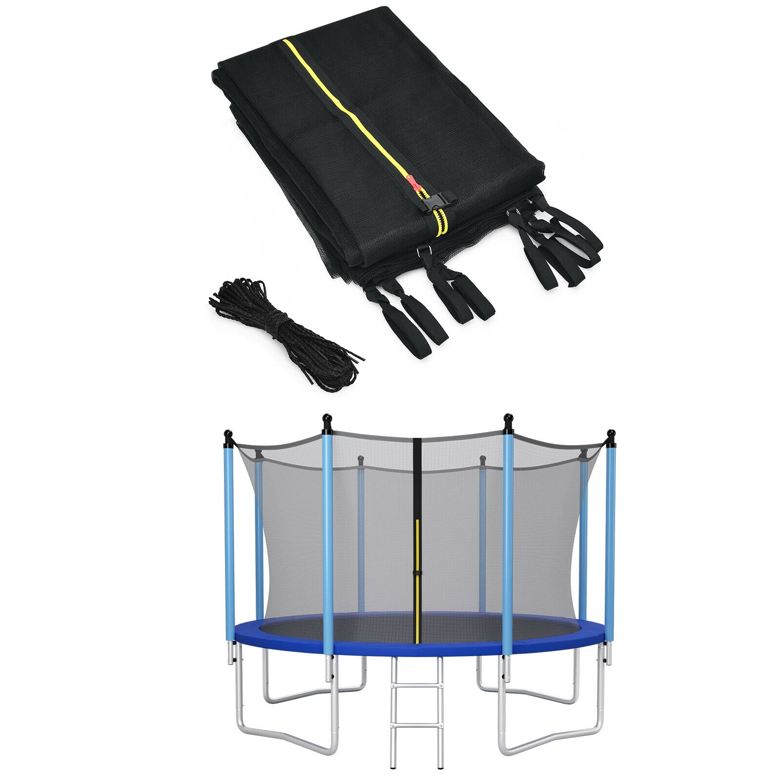 Gęsta czarna siatka do trampoliny wykonana z PE