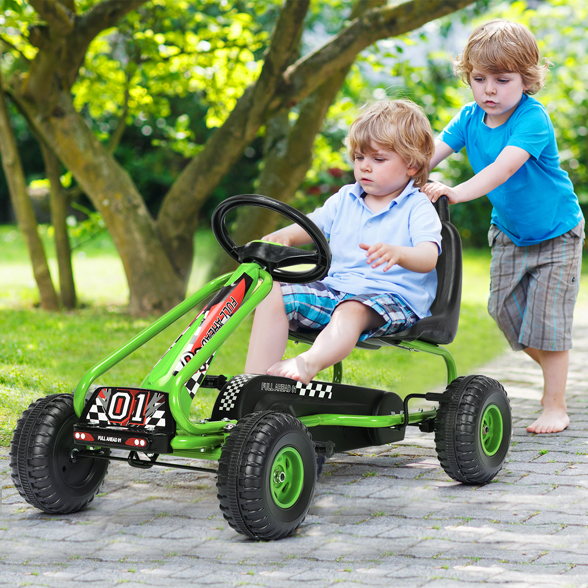 Bezpieczny gokart z osłoną łańcucha