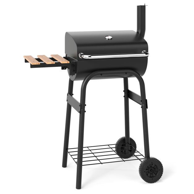 Mobilny grill węglowy na kołach